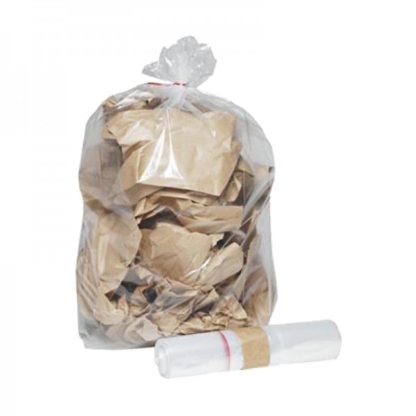 Sac poubelle PEHD - Blanc 20L 9µ 240+(2x105)x480mm (x1000)