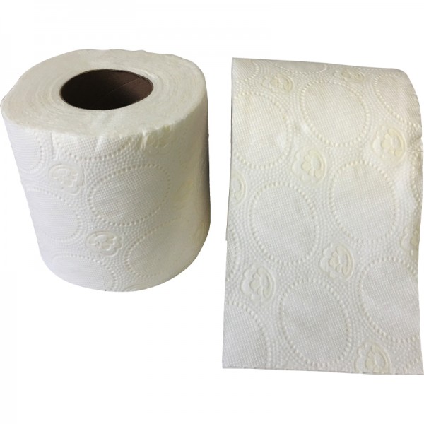 Papier hygiénique pure ouate blanche gaufrée 2 plis 180F