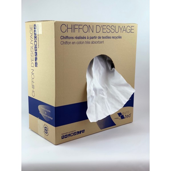 Chiffon Cuisine Jetable Blanc - Paquet de 100. - Alpes détergents