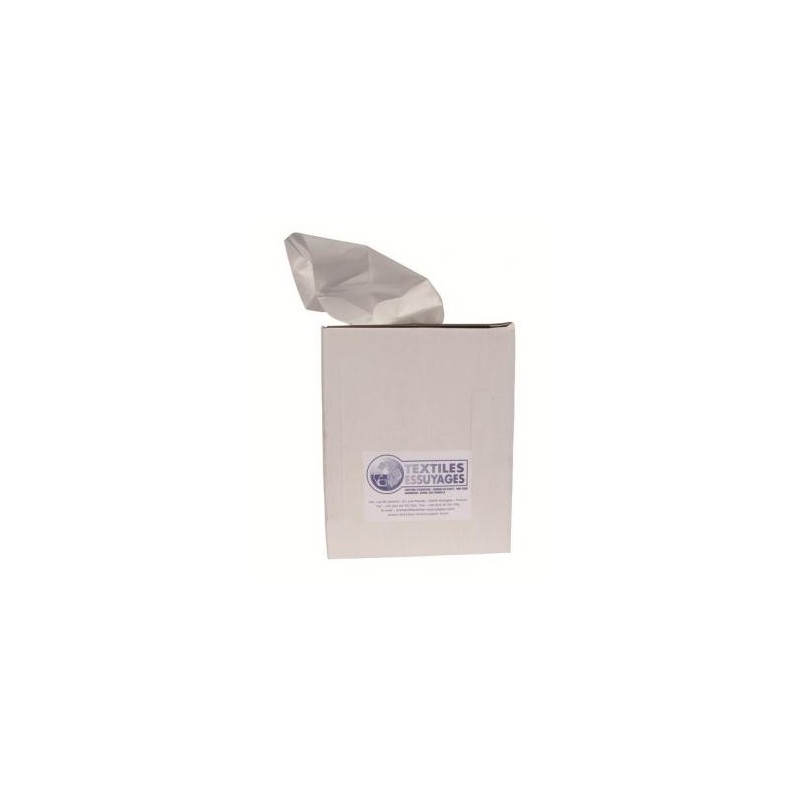 Chiffon non-tissé blanc spécial lustrage boîte distributrice de 300F