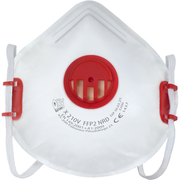 Masques de protection respiratoire coque usage unique avec valve soupape  FFP2 NR SL - Boite de 10 - SUPAIR - 23206