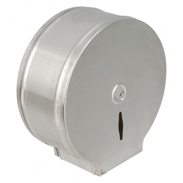 Distributeur inox pour maxi rouleau de papier toilette industriel