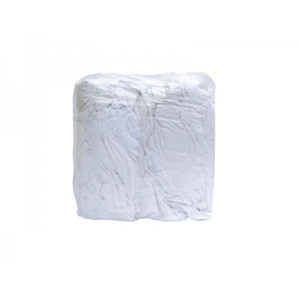 Carton de chiffons textile – blanc – 10kg - Boutique Materiaux