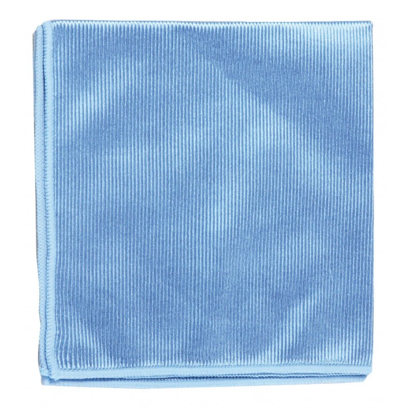 Chiffon microfibre bleu spécial vitre 40 x 40 cm
